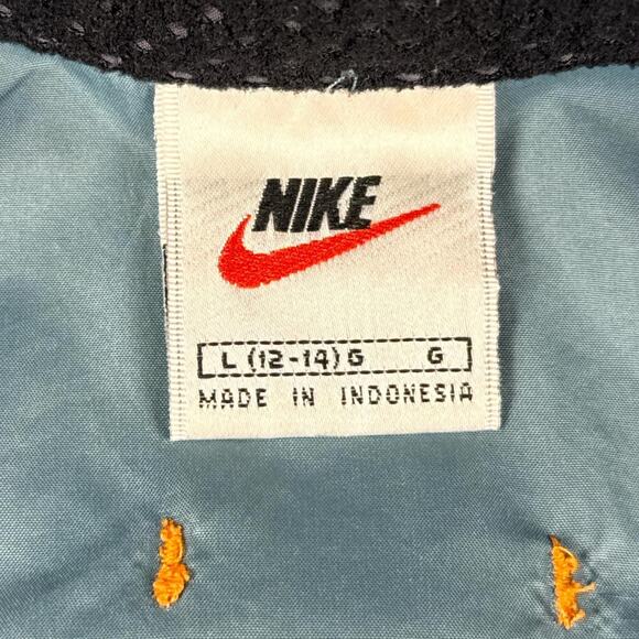 Vintage Nike Y2K Retro Reflective Green/Gray Zip Up Vest Kids Size L - Picture 4 of 7